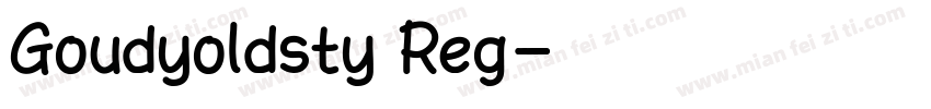 Goudyoldsty Reg字体转换